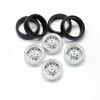 1:18 LDRC LD1801 LD1802 LD1803 LD1804 A01 A02 A86 4pcs Metal 32mm RC Hard Drift Tire Wheel Hard Tyre 1/18 RC Car Upgrade Parts(JSLG-SC) view 4