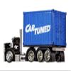 Diecast CarTuned Rigs Sneaky Peterbilt W/Container Blue Series 1 view 2