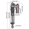 4Pcs Aluminum Alloy Shock Absorber Oil Damper 93mm for 1/10 RC Crawler Axial SCX10 TRX4 90046 D90 CC01 Upgrade Parts Remote-Controlled car Parts view 2