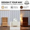 1:12 Scale Dollhouse Peel and Stick Wallpaper with Wood Trim, REDUCIO! view 3