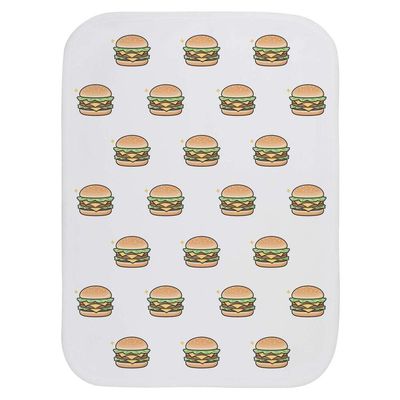 Azeeda 'Double Hamburger' Baby Burp/Wash Cloth (BC00039625)