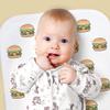 Azeeda 'Double Hamburger' Baby Burp/Wash Cloth (BC00039625) view 2