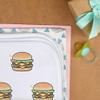 Azeeda 'Double Hamburger' Baby Burp/Wash Cloth (BC00039625) view 3