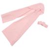 LOLIPPYY Newborn 2pcs Set, Soft Stretchy Swaddle with Bow Headband, Pure Color Cotton Receiving Blanket for Nursery and Sleep view 1