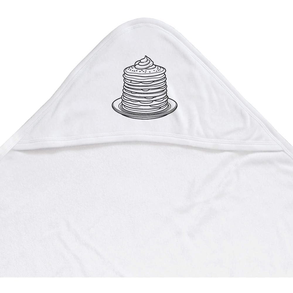 Azeeda 'Pancake Stack' Baby Hooded Towel (HT00041687)
