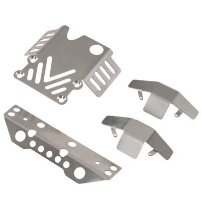 NayewPPyy 304 Stainless Steel Chassis Armor Compatible with 1/12 Scale H12Y and H12Y+ Remote Control Cars Non-Destructive Installation Replacement Accessory