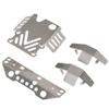 NayewPPyy 304 Stainless Steel Chassis Armor Compatible with 1/12 Scale H12Y and H12Y+ Remote Control Cars Non-Destructive Installation Replacement Accessory view 1