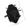 IMIKEYA Stroller Bottom Storage Basket Organizer Mesh Hanging Bag for Cart Lightweight Portable Utility Wagon Accessories Universal Black 35x38cm view 2