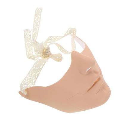 BESPORTBLE Mechanical Half Face Mask for Men, Halloween Carnival Masquerade Costume Accessory, New Light Skin Tone Cosplay Party Mask for Photography and Dress-up