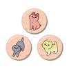Cat Yokai Tin Badge Set of 3 Ver. B view 1