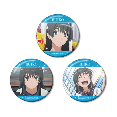 Certain Science Super Electromagnetic Guns T Saten Tears Scene Photo Tin Badge Set of 3