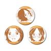 April wa Your Lie Sawabe Tsubaki Cartoon Comic Glitter Tin Badge Set of 3 view 1