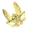 BESPORTBLE Masquerade Half Face Rabbit Mask for Women with Rhinestone Embellishment Gold Metal Costume Party Carnival Prom Supplies view 1