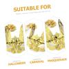 BESPORTBLE Masquerade Half Face Rabbit Mask for Women with Rhinestone Embellishment Gold Metal Costume Party Carnival Prom Supplies view 3