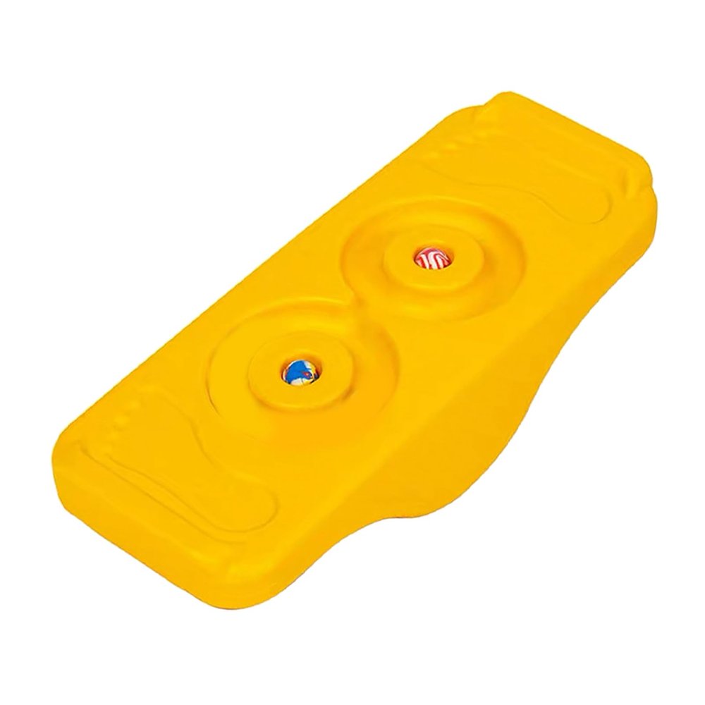 ToysCentral Basics Kids Sensory Training Rocking Board, Plastic Balance Board for Childs with Multi Functional Design, Improve and Coordination Skill for Family Use (Yellow)