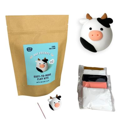 Claymoo Cow Clay Kit Air Dry Foam Clay Craft for Adults & Teens