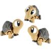 PowerTRC 3D Printed Articulated Tortoise Fidget Toy 3 Pack Flexible Cute Animal Desk Decor, Adult Fidget Collectible 3D Printed in USA view 1