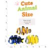 PowerTRC 3D Printed Articulated Tropical Fish Fidget Toy 3 Pack Flexible Cute Animal Desk Decor, Adult Fidget Collectible 3D Printed in USA view 2