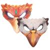 HOODANCOS 2pcs Women Halloween Half Masks Party Accessories and Leather Printed Bird Masquerade Masks for Carnival Cosplay view 1