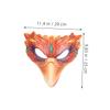 HOODANCOS 2pcs Women Halloween Half Masks Party Accessories and Leather Printed Bird Masquerade Masks for Carnival Cosplay view 2