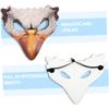 HOODANCOS 2pcs Women Halloween Half Masks Party Accessories and Leather Printed Bird Masquerade Masks for Carnival Cosplay view 3