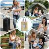 Diaper Wipe Holder, Portable Kids Care Accessory, Travel Quilted Diaper Dispenser Pouch with Double-Layer Design, Convenient Wipe Bag for Daily Commuting Camping Bathroom Stroller Car Travel view 4