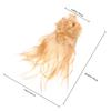 ARTIBETTER Men and Women Gold Long Straight Rocker Wig Masquerade Hair Costume Party Cosplay Accessory view 2