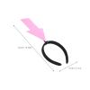 BESPORTBLE 2pcs Pink Arrow Headband Funny Hair Hoop Novelty Arrow Hair Accessory for Women Party Photo Booth Holiday Costume Props view 2
