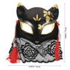 BESTonZON Fox Lace Half Face Mask Animal Mask Prop for Halloween Masquerade Party Costume for Dress-up and Cosplay view 2