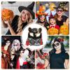BESTonZON Fox Lace Half Face Mask Animal Mask Prop for Halloween Masquerade Party Costume for Dress-up and Cosplay view 3