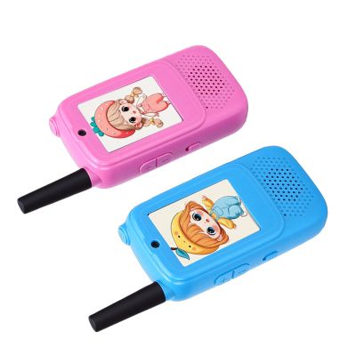 ZDAGELD Rechargeable Kids Video Intercom, 2.0" Color Display, 500m Long Distance Talk, Voice Changer, 3h Work Time for Outdoor Camping, Hiking
