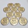 Rook Robot 10x Gold Clad Metal NIT Game Poker Chips: A Fun Dangerous Addition to Your Texas Hold'em or Omaha Card Game view 4