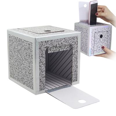 Beginner Magic Prop - 13.2cm Empty Box Toy, Portable Paper Interactive Trick | Magician Performance Aid for Family Party Festival Photography Indoor Outdoor Entertainment Fun Creative Surprise