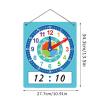 Kids Teaching Clock - Dry Erase | Educational Time Learning Clock with Dry Erase Writing Area, Practical Time Telling Tool, Great for Classroom, School view 2