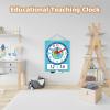 Kids Teaching Clock - Dry Erase | Educational Time Learning Clock with Dry Erase Writing Area, Practical Time Telling Tool, Great for Classroom, School view 3