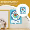 Kids Teaching Clock - Dry Erase | Educational Time Learning Clock with Dry Erase Writing Area, Practical Time Telling Tool, Great for Classroom, School view 4