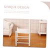 LOPUNER 12 Scale Doll Furniture, White Small House Ornament for DIY Dollhouse Decoration and Micro Landscape Models view 3