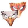 GARVALON 2pcs Bird Half-face Masks for Women, and Fiery Mythical Bird Designs, Lightweight Carnival and Halloween Party Accessories, Cosplay and Masquerade Dress-up Set view 1