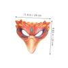 GARVALON 2pcs Bird Half-face Masks for Women, and Fiery Mythical Bird Designs, Lightweight Carnival and Halloween Party Accessories, Cosplay and Masquerade Dress-up Set view 2