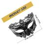BESTonZON Halloween Warrior Half-face Mask Black Silver Decorative Cosplay Mask for Men Outdoor Party Halloween Costume Prop view 2