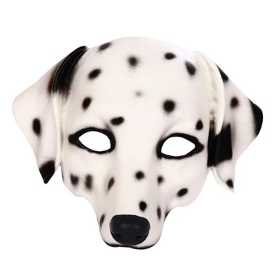Beavorty Funny Spotted Canine Mask Unisex Animal Face Mask for Party Performance and Masquerade Dressing