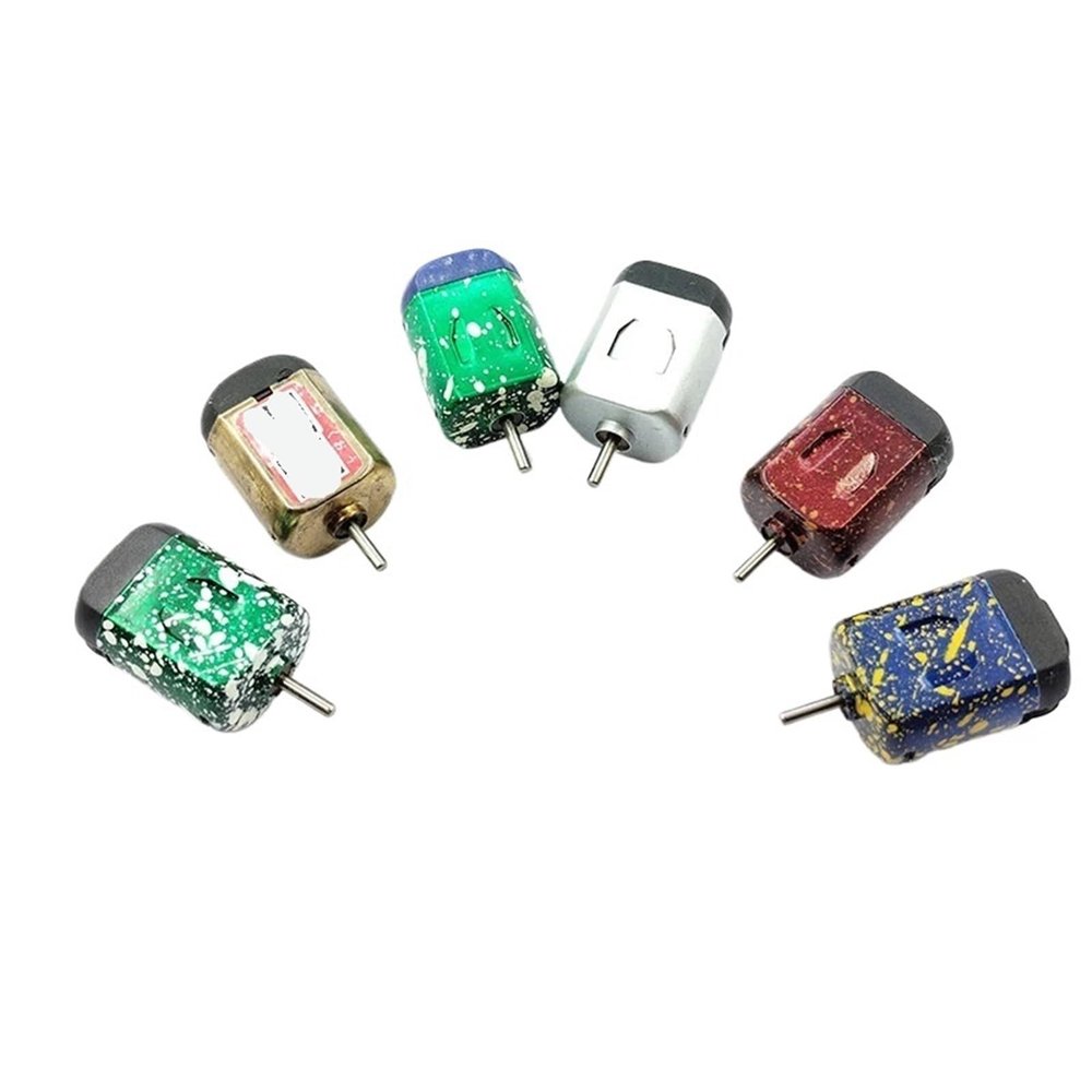 1pc 130 Ultra High Speed Micro Motor 1.5V 2.4V 3V 35000/min Suitable for Children's Four Wheel Drive Car Mini 130 Motor(Model E)