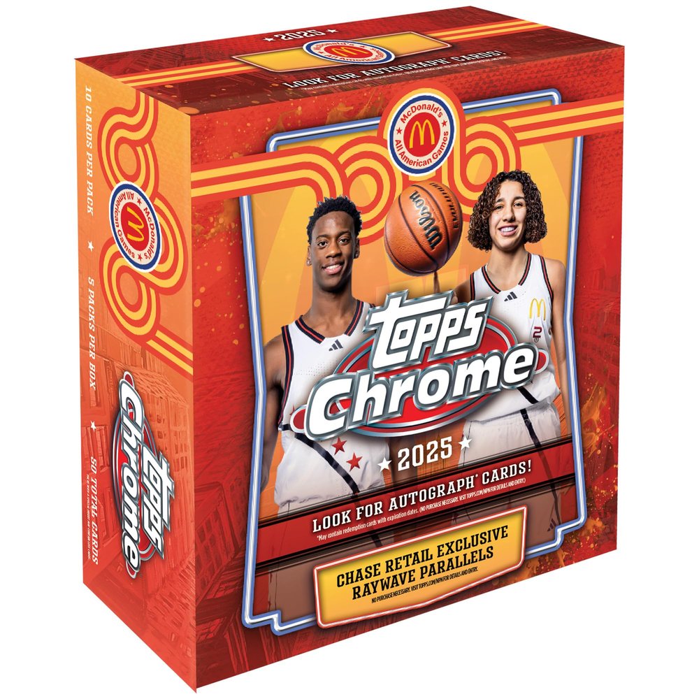 2025 Topps Chrome McDonalds All-American Basketball - Factory Sealed - Mega Box