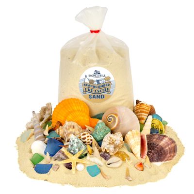 Beachcomber Treasure Hunt 2-Pack - Beach Paydirt with Shells, Sea Glass, Pearl, Fossils & Crystals