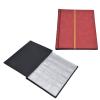 Collection Book 250 Pocket Durable Commemorative Storage Album Holder Organizer for Collectors Enthusiasts PVC PU Leather 16.6 x 22 cm (Red) view 2