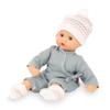 Gotz: Muffin Baby: Zig Zag - 13" Baby Doll, Blue Wrap Romper, Chevron Knit Pom Hat & Socks, Pacifier, Sleepy Eyes, Soft Body, Toy, Kids-Toddlers 18mo+ view 1