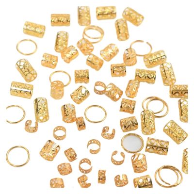 80pcs Hair Beads(Golden)