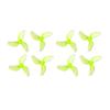 1219S 31mm 1.2 Inch 3-Blade Propeller .0mm 0.8mm Hole PC For Mobula 6 FPV Tinywhoop Drone 4 Pairs(1mm Clear Green) view 1