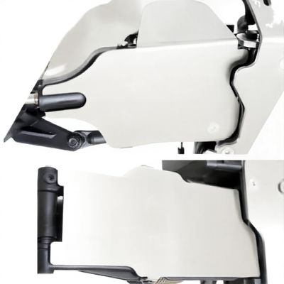 Stainless Steel Chassis Armor Skid Plate A Arm Protection Front Bumper Guard Rear Bumper Guard Compatible with Thunder Tiger MT4 G5(arm Plate)