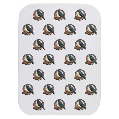 Azeeda 'Raven with Book & Candle' Baby Burp/Wash Cloth (BC00039759)